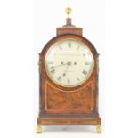 A Regency mahogany cased bracket clock with twin fusse movement, the dial signed Webster & Hunter,