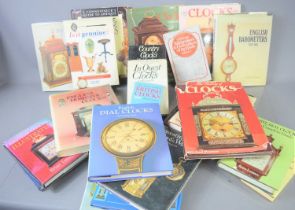 A group of horological reference books to include Grandfather clocks and their cases by Brian