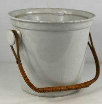 An early 20th century Myott & Son ceramic milk / cream pail.