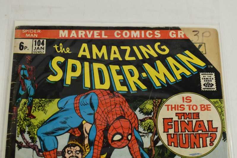 Marvel Comics: The Amazing Spiderman issue numbers #103 to #128, published 1972 and 1973, - Bild 12 aus 20