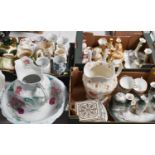 A large selection of Victorian and later ceramics, to include jug and bowl, dressing table sets,