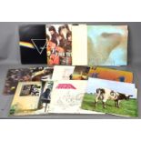 A collection of Pink Floyd vinyl LPs to include Dark Side of the Moon, Piper at the Gates of Dawn,