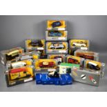 A collection of Corgi Classics 1:43 scale model vehicles, all with the original boxes.