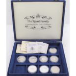 Eight silver Coronation Anniversary crowns to include Seychelles 25 Rupees, Belize two dollars and