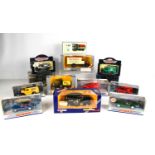 A group of six Dinky Matchbox model vehicles in original boxes, together with a group of Solido