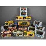 Five Vanguards boxed model vehicles 1:43 scale, three Great British Buses Die-Cast 1:76 Scale