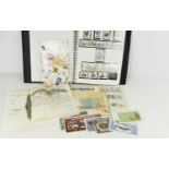 A stamp album containing GB mint examples from 1980 to 1995, together with a stock album, and a