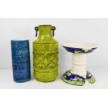 A group of ceramics to include an Italian Bittossi style vase, a Swedish Rorstrand "Sarek" vase