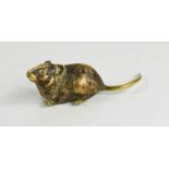 An early 20th century Austrian bronze dormouse, likely Bergman, marked Depose Geschutzt, 1064 to the