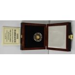 A 1995 Barbados Queen Elizabeth The Queen Mother "Lady of the Century" 15ct gold proof $10 coin,