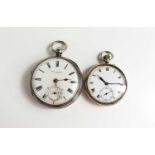 Two silver pocket watches to include an example by John Forrest of London.
