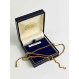 A 9ct gold rope twist necklace, 6.07g.