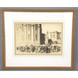 Stanley Anderson CBE, RA, RE (1884-1966): A limited edition etching titled "The Goose Fair, Albi",