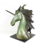 Isabelle JEANDOT (French, b. 1966) La Licorne, 2002 bronze, signed, numbered 3/8, length: 44 cm