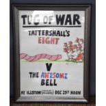 Edward McLachlan (b1940): 'Tug Of War, Tattershall's Eight V The Awesome Bell', an original