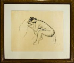 André Derain (French 1880-1954) seated lady, lithograph, signed in pencil.
