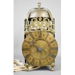 A 17th century lantern clock, by Cooper & Hedge of Colchester, the Roman numeral chapter ring