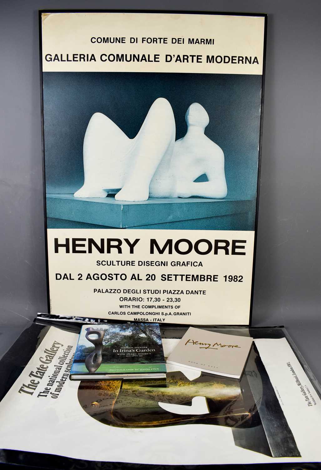 Henry Moore (British 1898-1986): an original 1980's exhibition poster for Galleria Comunale D'Arte