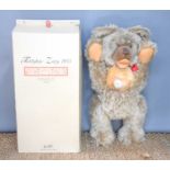 A large Steiff "Zotty 1953" teddy bear with tag and original box, 86cm tall.