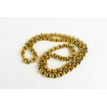 An Italian 18Kt white and yellow gold chain link necklace, with crab claw clasp marked 18Kt, 75g.