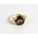 A 9ct gold, Ametrine and diamond ring, with a Certificate of Authenticity.