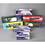 Seven boxed limited edition Corgi haulage lorries to include Ridgway Rentals Scania, Dowse Haulage