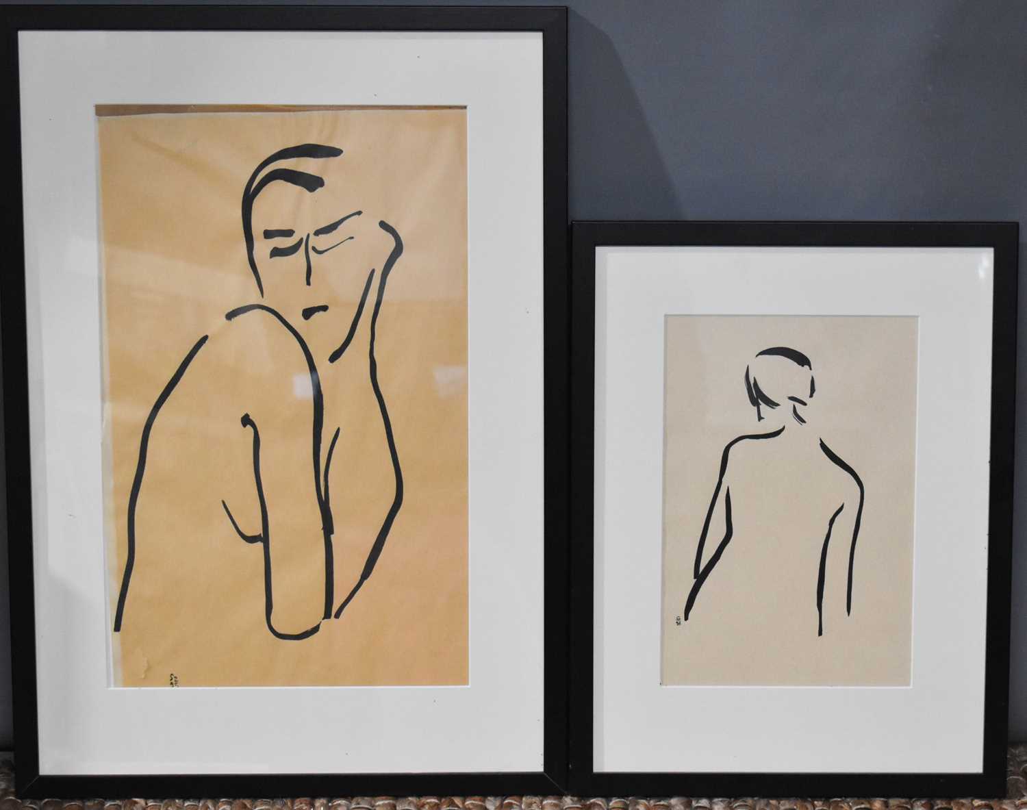 Two limited edition prints, female studies, one 52/96 31 by 20cm.