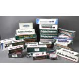 A large group of Eddie Stobart diecast haulage lorries by Atlas Editions, all boxed, some special