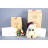 A Steiff limited edition Scottish Teddy Bear 2001, with the original box and certificate together