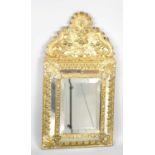 A 19th century Venetian wall mirror, having rectangular bevelled glass plate and mirrored border