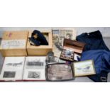 A collection of RAF memorabilia to Squadron Leader PH Philip RAF, including cap from Bates