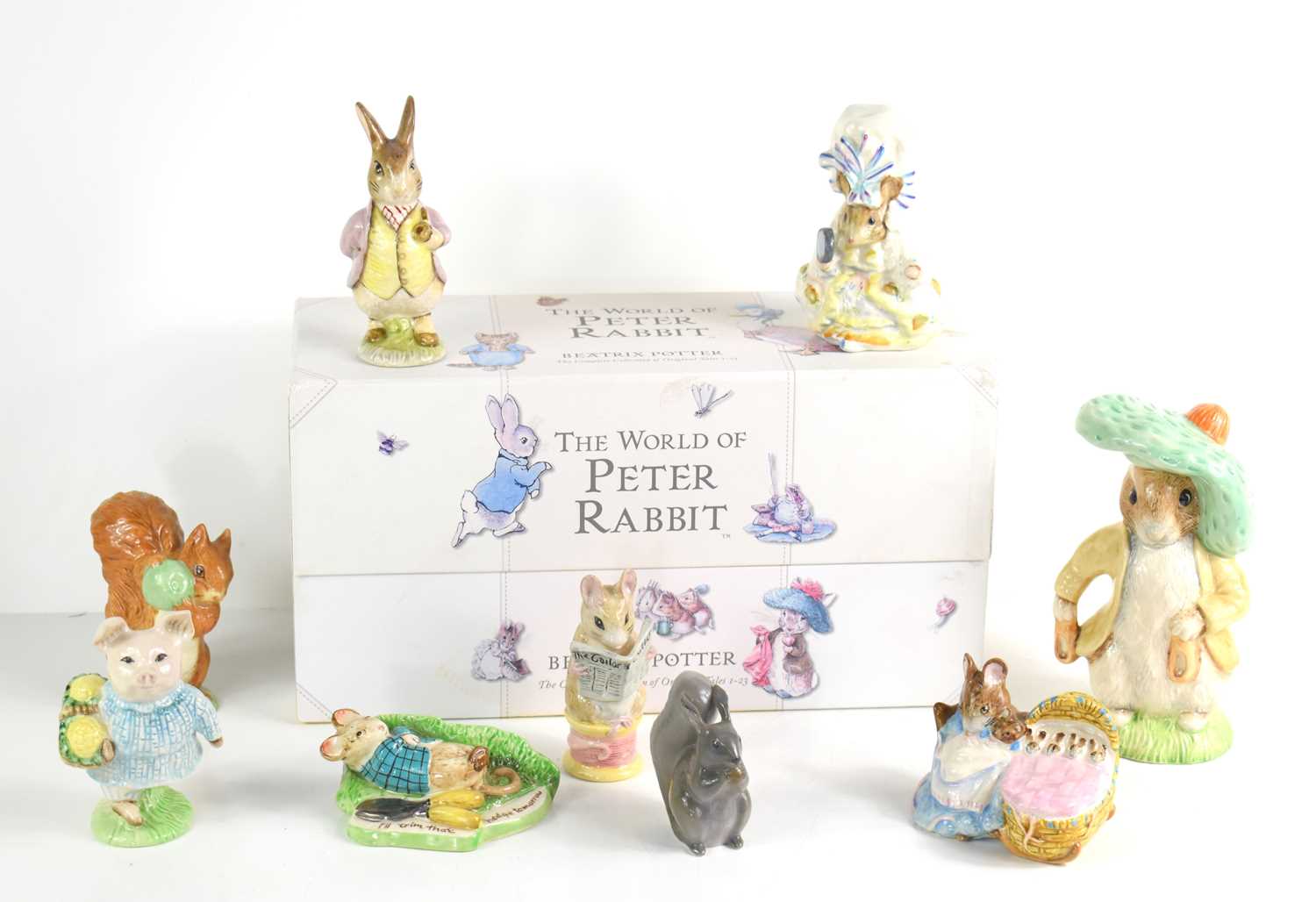 A group of Royal Albert and Beswick Peter Rabbit figures to include Benjamin Bunny, Little Pig