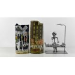 Two Beswick vases,depicting LS Lowry paintings, together with a Hinz & Kunst nuts and bolts