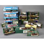 A group of boxed Corgi Eddie Stobart and other lorries and vehicles to include Corgi Stobart Super