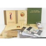 A group of cigarette card albums and stamps to include Our South African National Parks, Famous