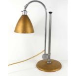 A vintage Bestlite BL1 table lamp designed by Robert Dudley Best (1892-1984), chrome frame,