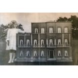 A large Victorian dolls house, of generous proportions, modelled in the Queen Anne style, on three