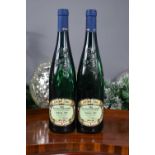 Two bottles of Pieroth Blue, Burg Layer Schosskapelle, Kabinett - Nahe, Germany, 2004, 750ml.