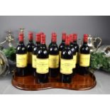 Twelve bottles of Chateau Lynch-Moussas, Pauillac red wine, 2000, 750ml.