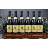 Six bottles of Chateau Maucoil, Chateauneuf-Du-Pape, French, 1995, 75cl.