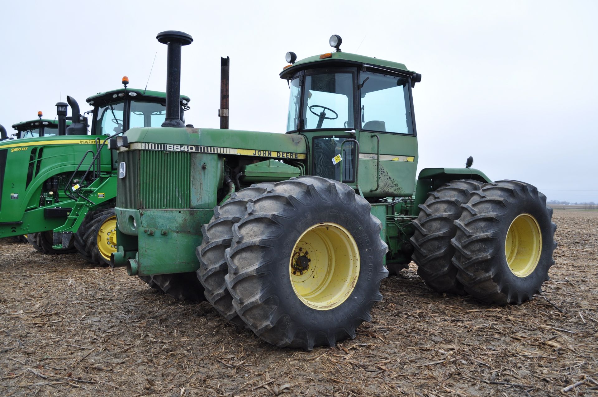 John Deere 8630 4WD tractor, 23.1-30 duals, 3 hyd remotes, 3 pt, quick hitch, 1000 PTO