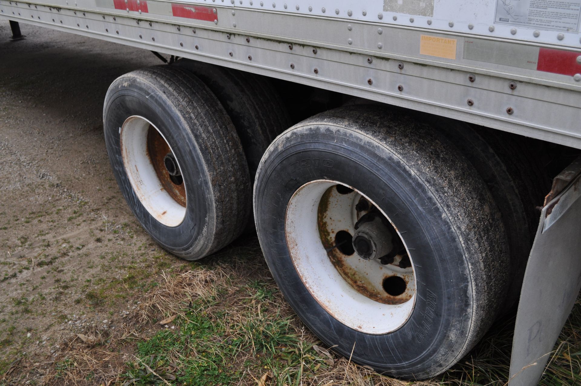 53’ van trailer, tandem axle, roll up doors, NO TITLE - Image 7 of 11