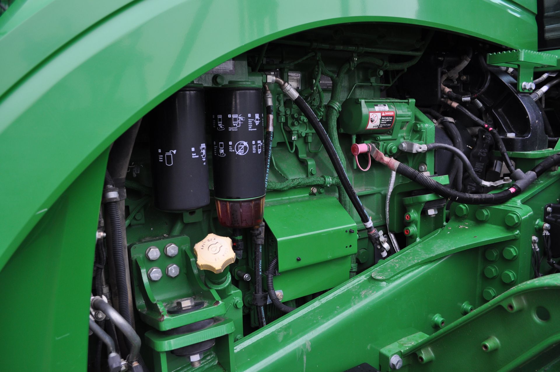 John Deere 9510RT track tractor, 36” belts, front weights, Powershift, 6 hyd remotes, 1000 PTO - Image 29 of 37