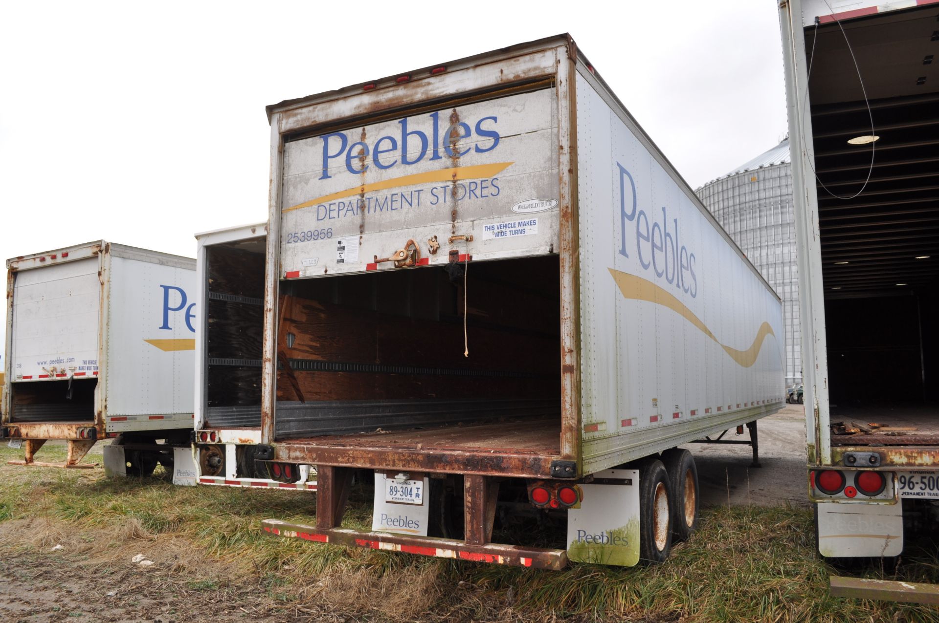 53’ van trailer, tandem axle, roll up doors, NO TITLE - Image 3 of 13