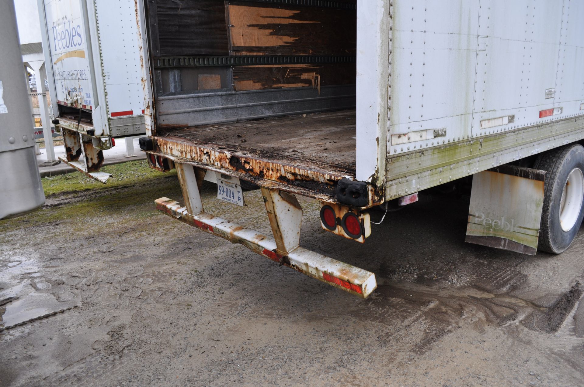 53’ van trailer, tandem axle, roll up doors, NO TITLE - Image 4 of 15