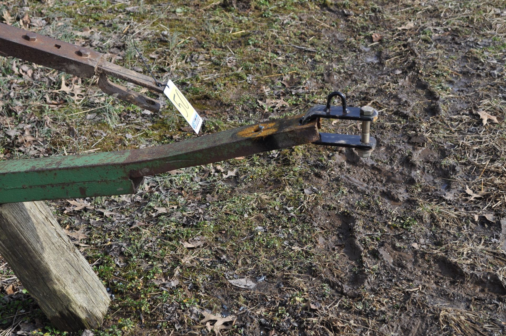 16’ flat rack hay wagon w/ wooden floor - Image 6 of 12