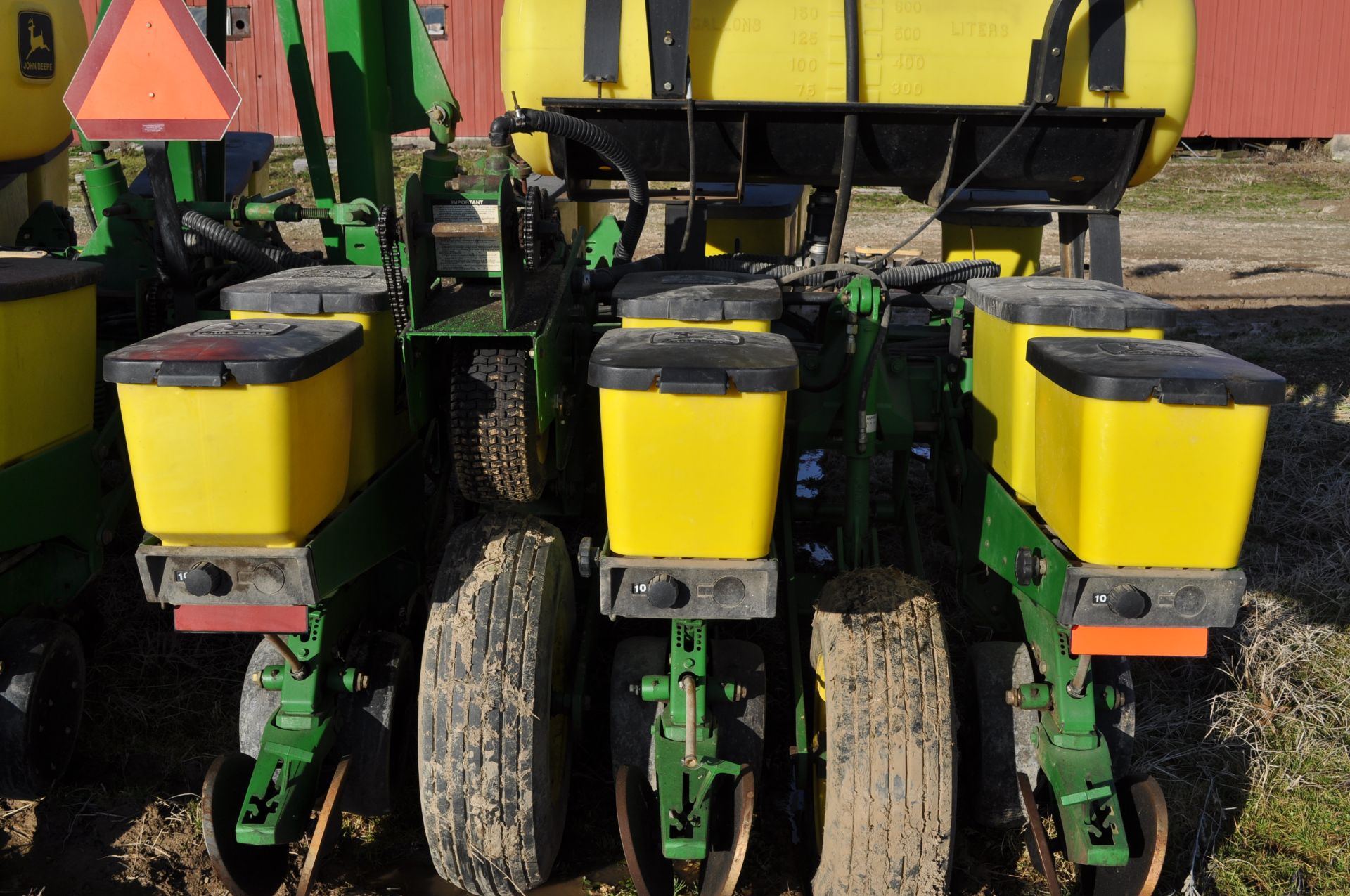 John Deere 1760 conservation planter, 12 row x 30”, hyd front fold, on row seed boxes, spring DP - Image 7 of 17