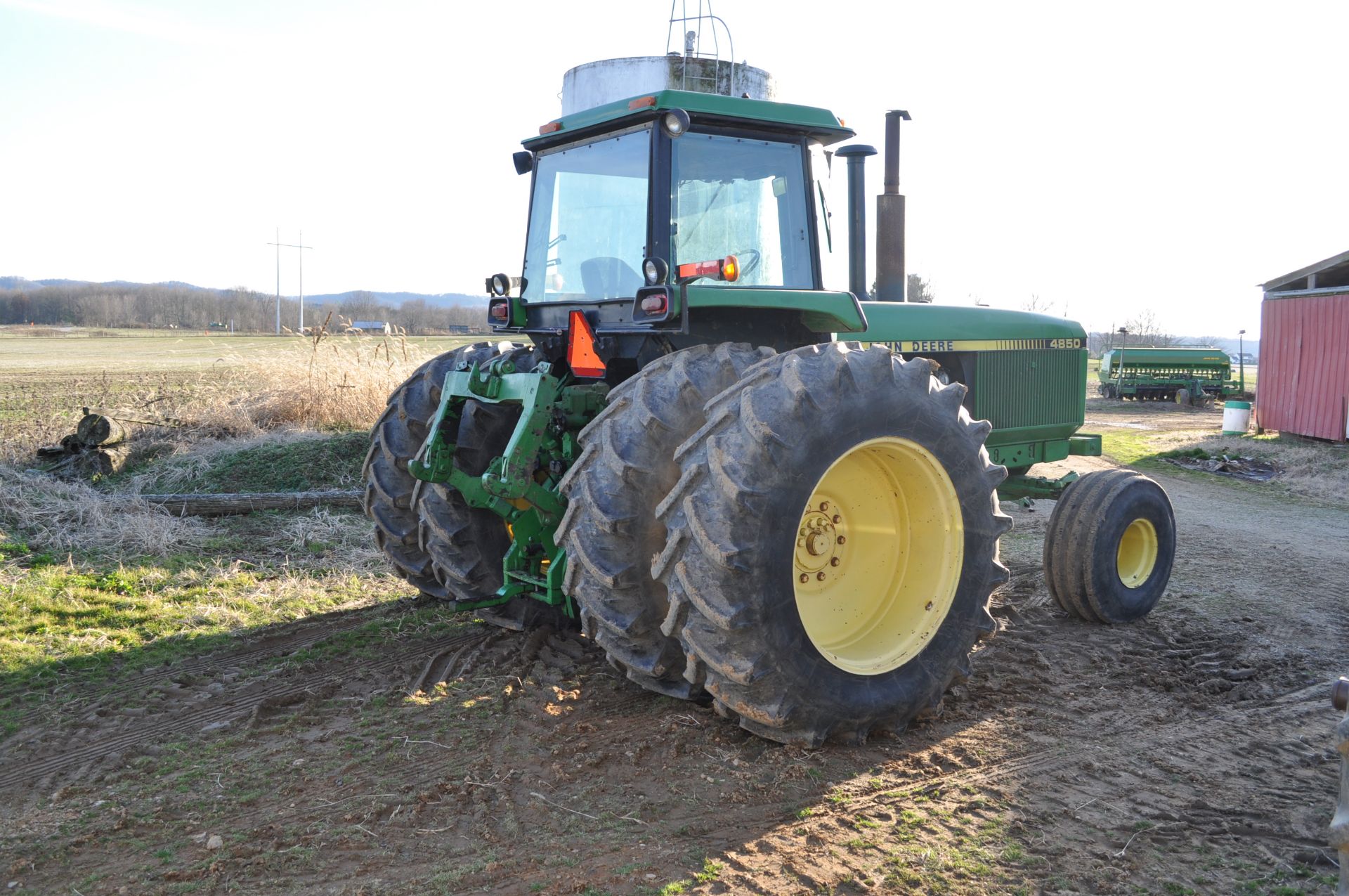 John Deere 4850 tractor, 20.8-38 rear duals, 16.5-16.1 front tires, 15 spd powershift, 3 hyd remotes - Image 3 of 29