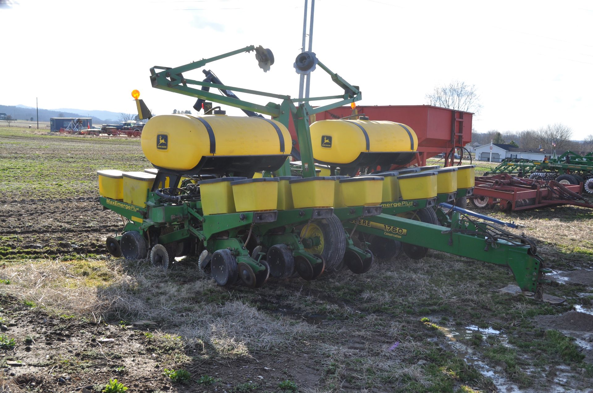 John Deere 1760 conservation planter, 12 row x 30”, hyd front fold, on row seed boxes, spring DP - Image 2 of 17