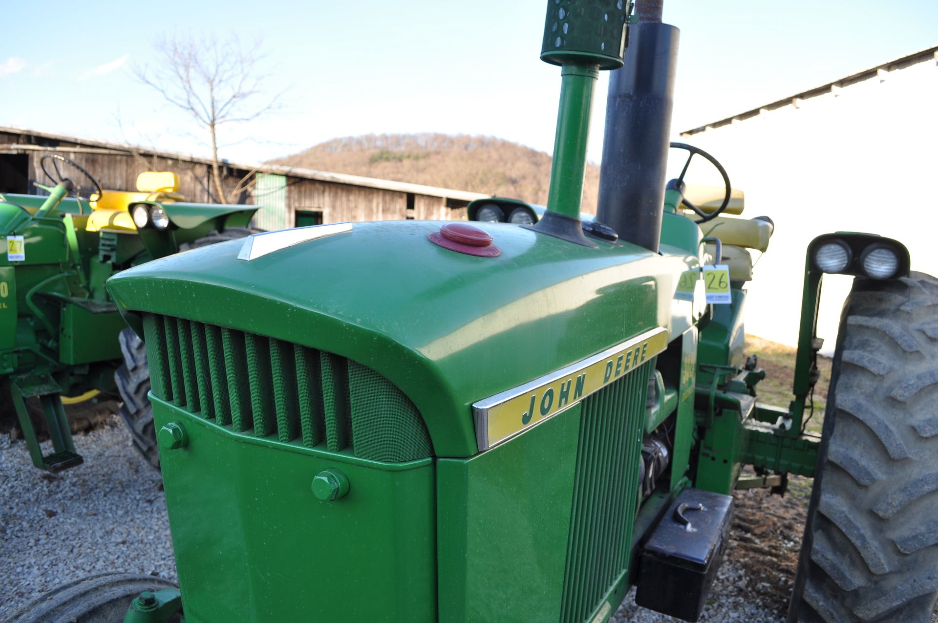 John Deere 3020 tractor, diesel, Powershift, 16.9-38 tires, 7.50-16 tires, wide front - Image 12 of 22